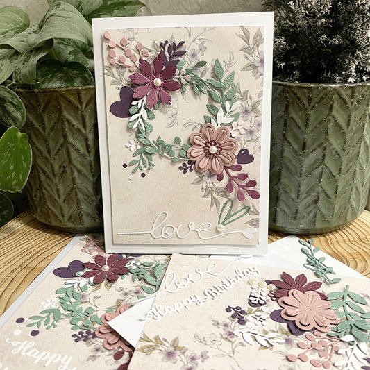 Handmade Card Making Kit – Birthday, Valentine's, Mother's Day & Wedding (5x7")