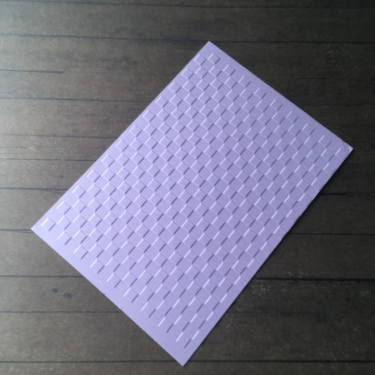 4 x Embossed Checked Paper Cards – Components for Handmade Cards (10.5 x 14.5cm)