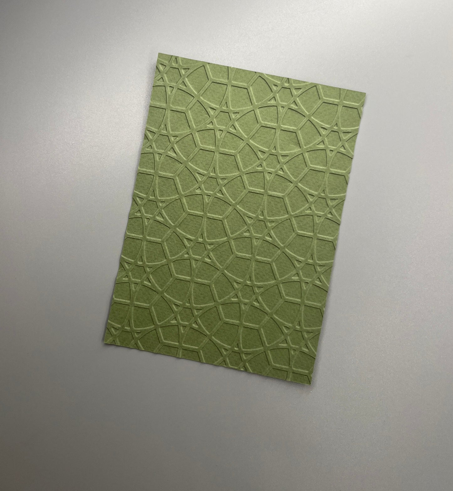 Embossed Geometric Paper Cards – Components for Handmade Cards (10.5 x 14.5cm)