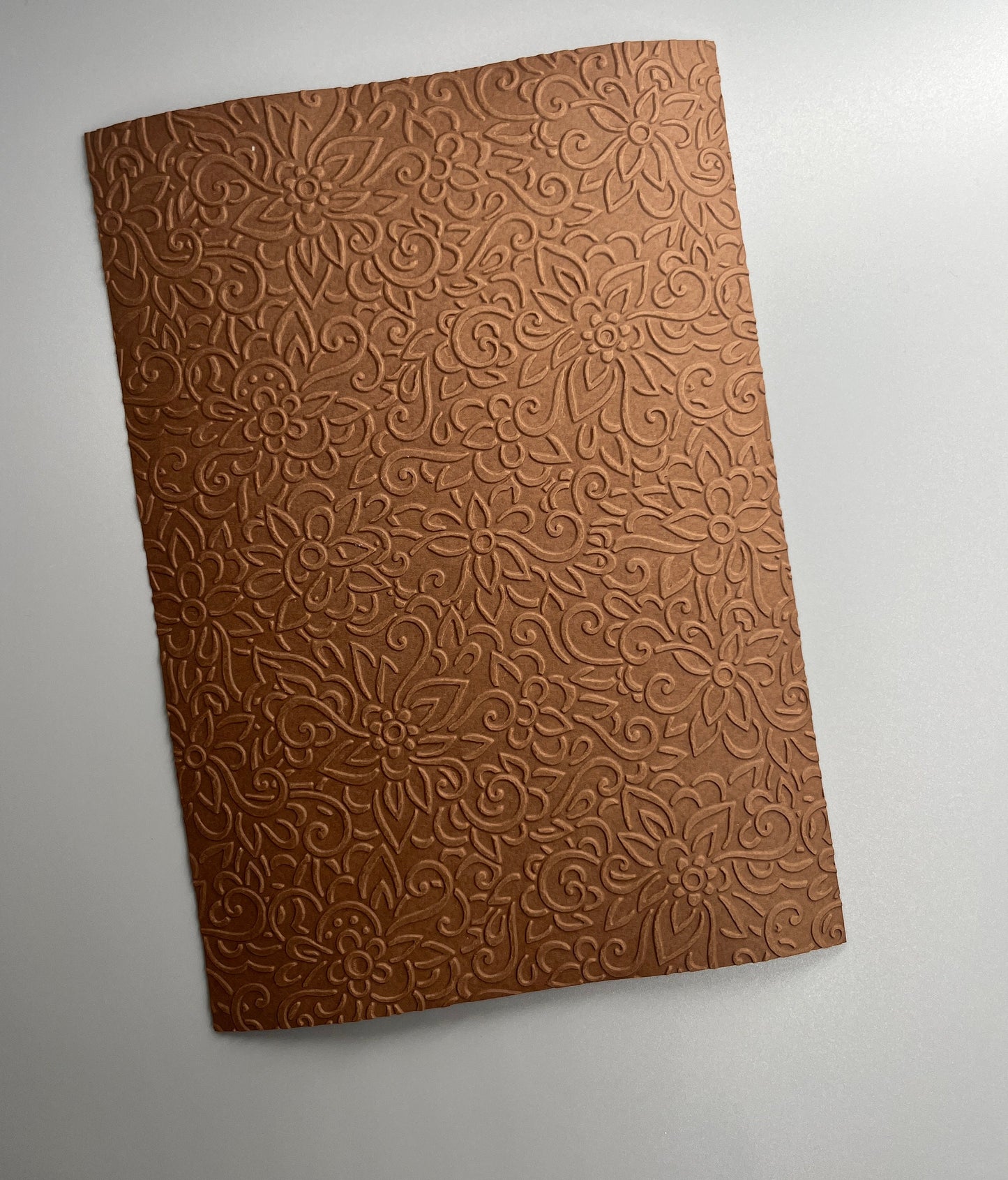 Embossed Flower Paper Cards – Components for Handmade Cards (Multiple Colours & Sizes) – Pack B