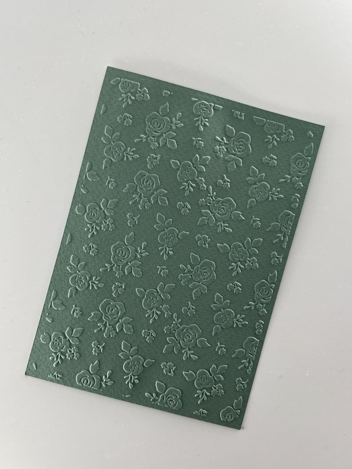 Embossed Rose Paper Cards – Components for Handmade Cards (10.5 x 14.5cm) – Pack B