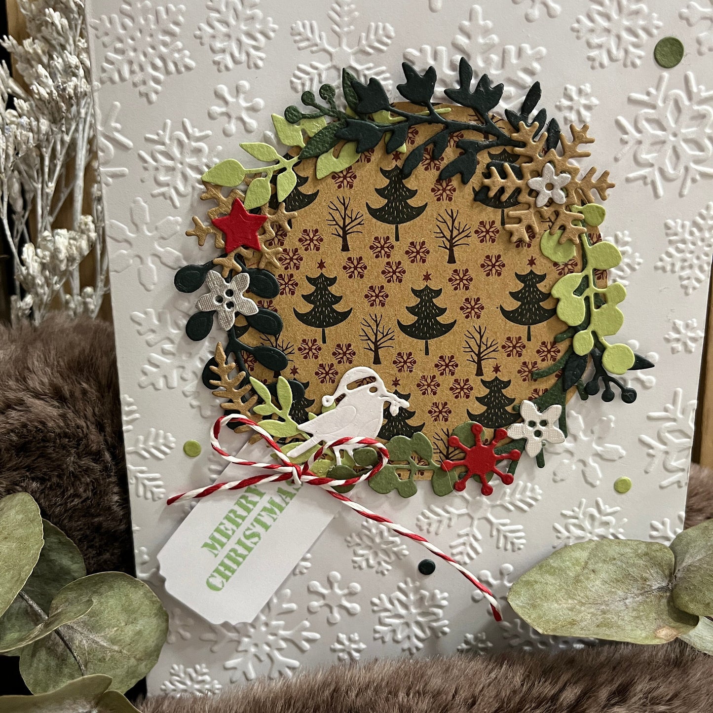 DIY Christmas Card Making Kit – Handmade Embossed Cards & Envelopes (5x7")