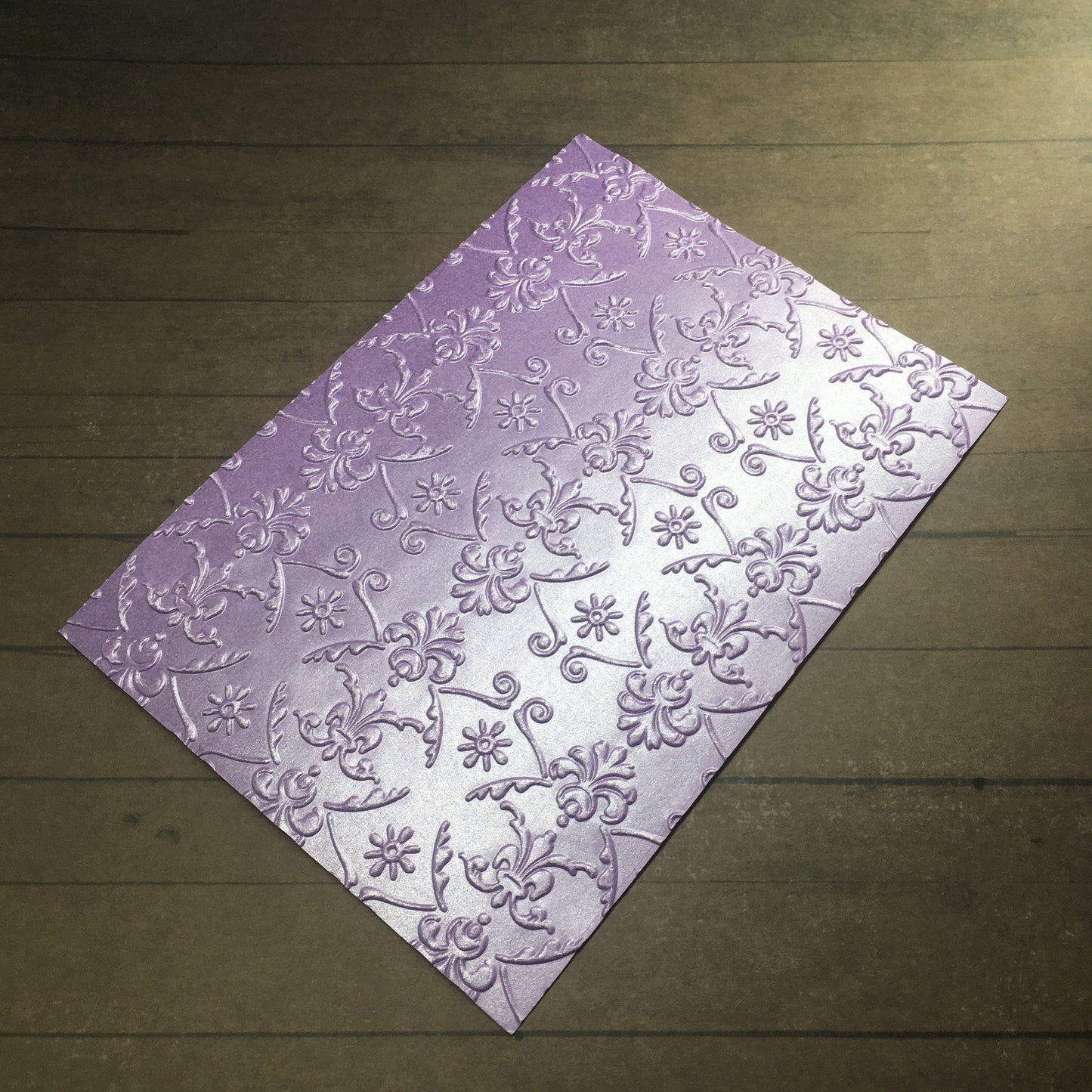 4 x Embossed Pearlised Paper Cards – Components for Handmade Cards (10.5 x 14.5cm) – Pack C