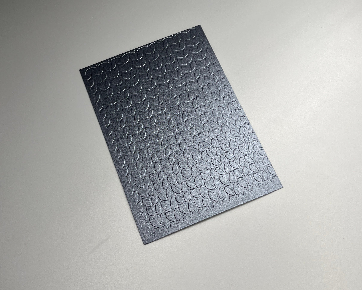 Embossed Knitted Pearlised Paper Cards – Components for Handmade Cards (10.5 x 14.5cm)