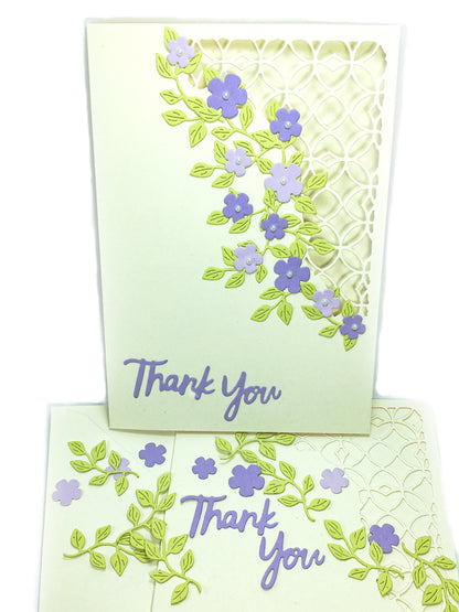 DIY Floral Birthday Card Making Kit – Handmade Greeting Card with Envelope (5x7")
