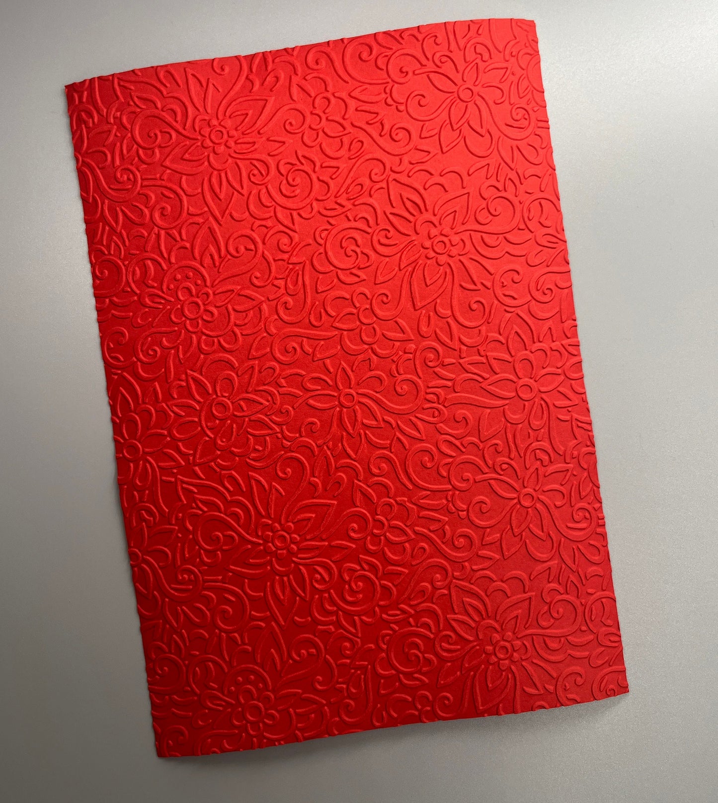 Embossed Flower Paper Cards – Components for Handmade Cards (Multiple Colours & Sizes) – Pack B