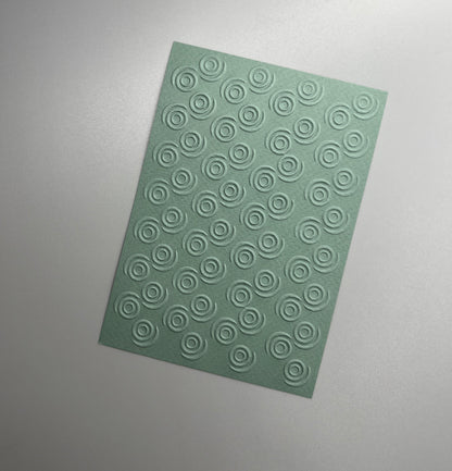 Embossed Circle Paper Cards – Components for Handmade Cards (10.5 x 14.5cm)