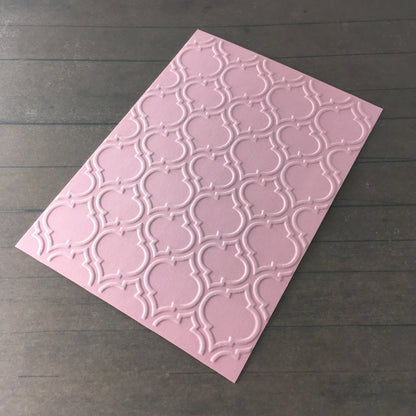 4 x Embossed Paper Cards – Components for Handmade Cards (10.5 x 14.5cm, Multiple Colours)