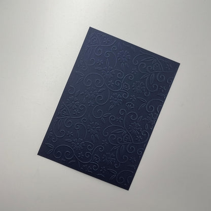 Embossed Flower Paper Cards – Components for Handmade Cards (10.5 x 14.5cm)
