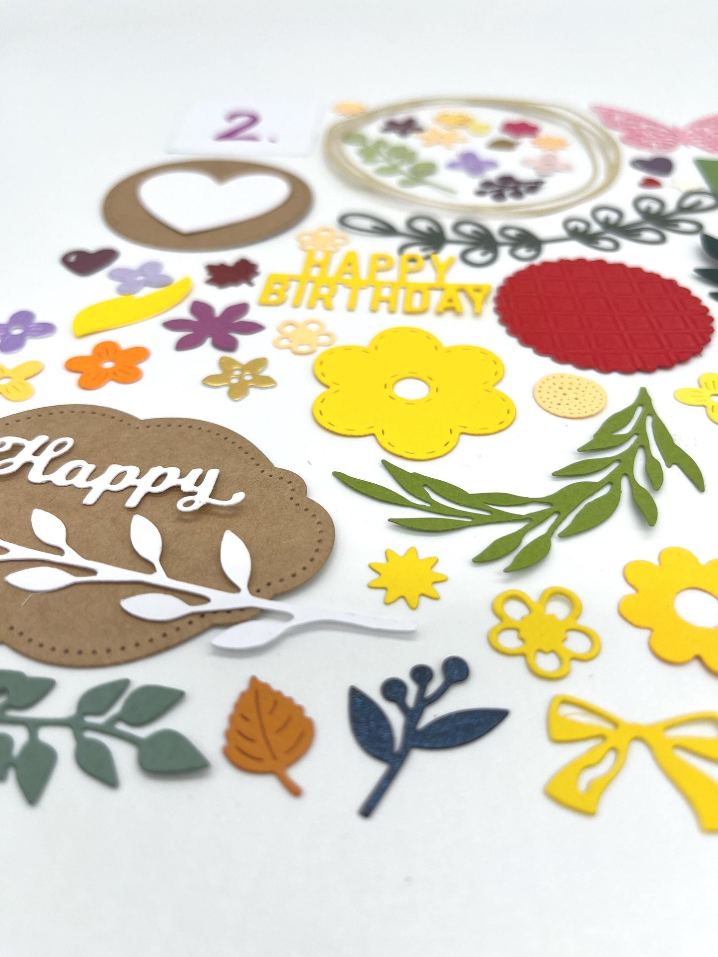 Bundle of Handmade Die Cuts – Components for Card Making & Paper Crafts
