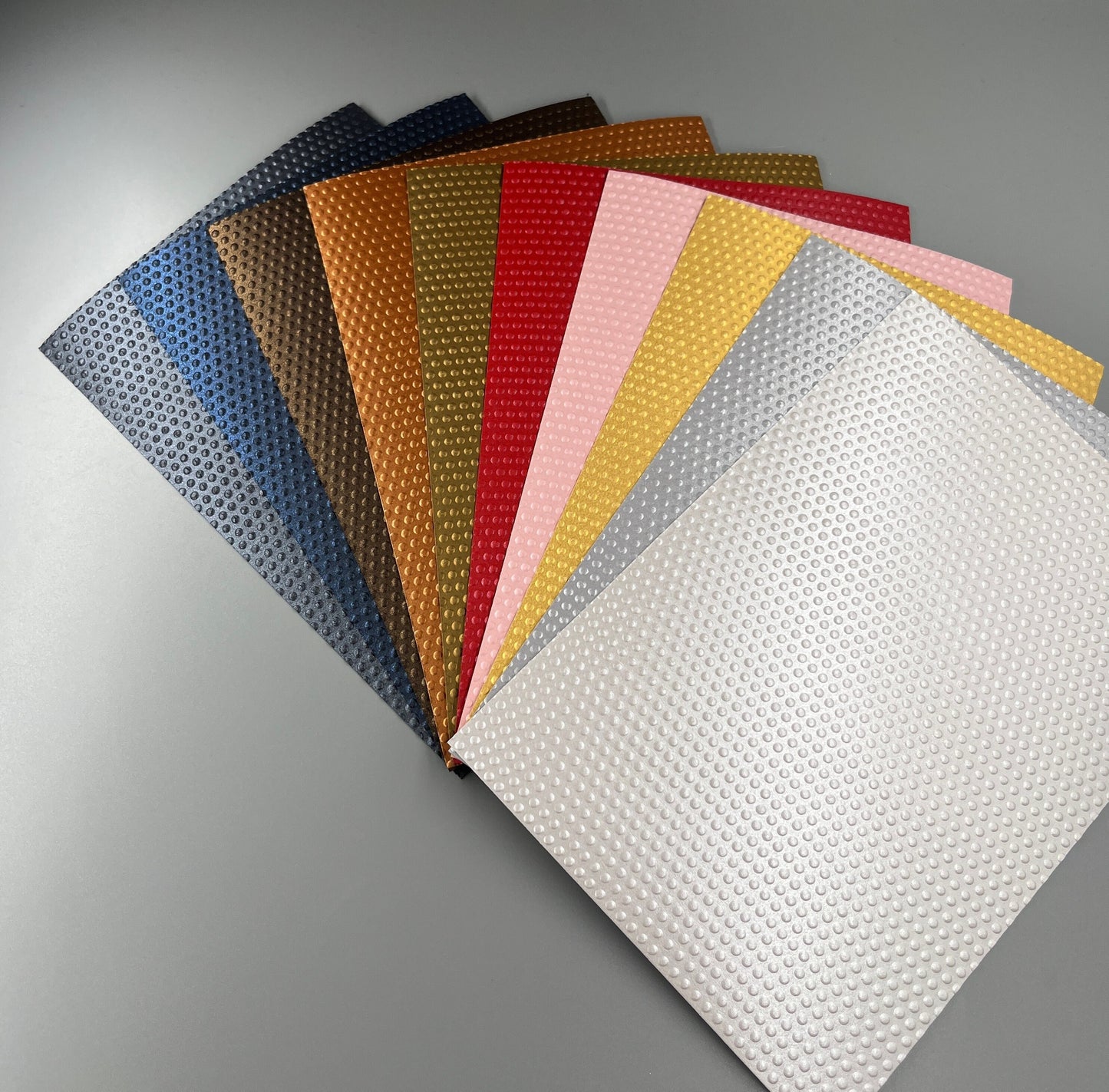 Embossed Dotted Pearlised Paper Cards – Components for Handmade Cards (Multiple Colours & Sizes)