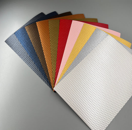 Embossed Dotted Pearlised Paper Cards – Components for Handmade Cards (Multiple Colours & Sizes)