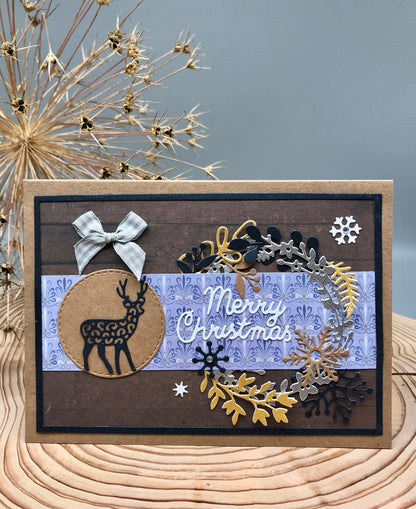Luxury Christmas Card Making Kit – Handmade Holiday Cards with Envelopes (5x7")
