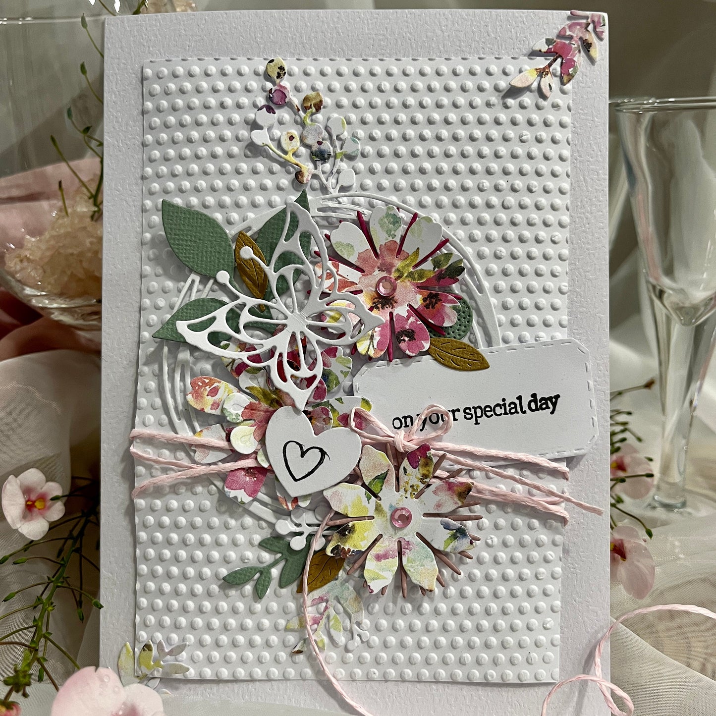 Handmade Embossed Card Making Kit – Wedding, Birthday & Valentine’s Day (5x7")
