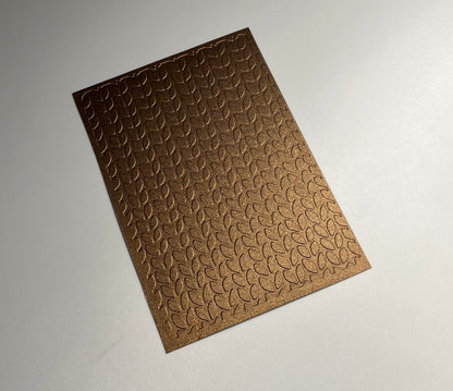 Embossed Knitted Pearlised Paper Cards – Components for Handmade Cards (10.5 x 14.5cm)