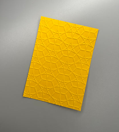 Embossed Geometric Paper Cards – Components for Handmade Cards (10.5 x 14.5cm)