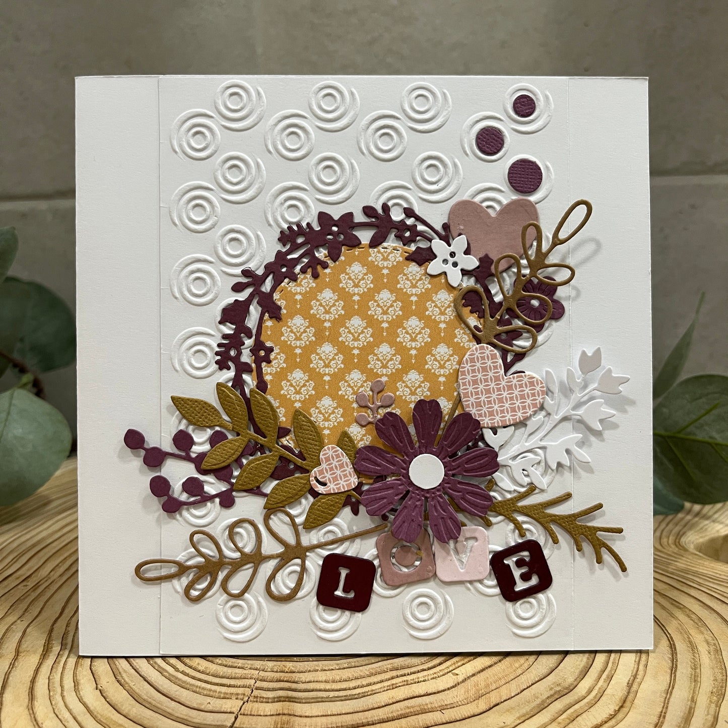 Handmade Embossed Card Making Kit – Valentine’s Day, Bridal Shower & Wedding (6x6")