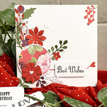 DIY Floral Card Making Kit – Handmade Embossed Card & Envelope (6x6")