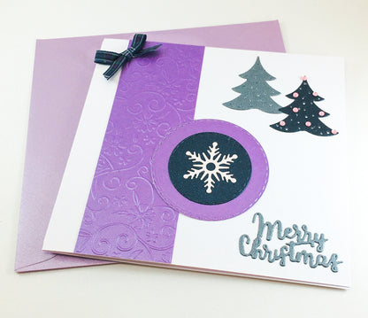 Handmade Christmas Card Kit – Makes 4 DIY Xmas Cards with Envelopes (14 x 15cm)