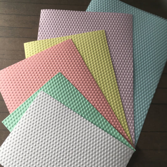 Embossed Dotted Paper Cards – Components for Handmade Cards