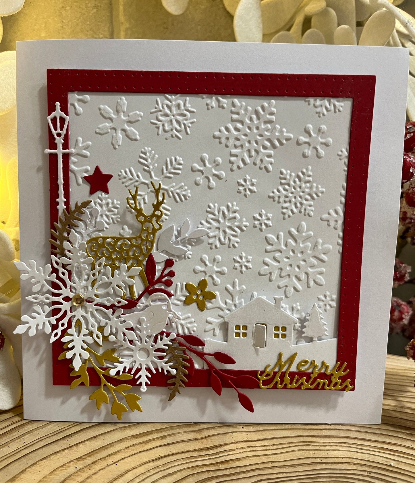 Luxury Christmas Card Making Kit – Handmade Holiday Cards with Envelopes (6x6")