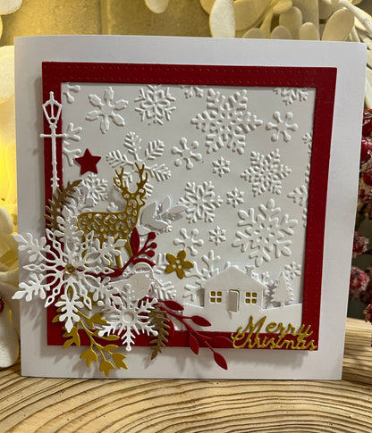 Luxury Christmas Card Making Kit – Handmade Holiday Cards with Envelopes (6x6")