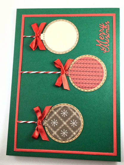 Christmas Card Making Kit – Handmade Embossed Holiday Cards with Envelopes (5x7") – Pack C