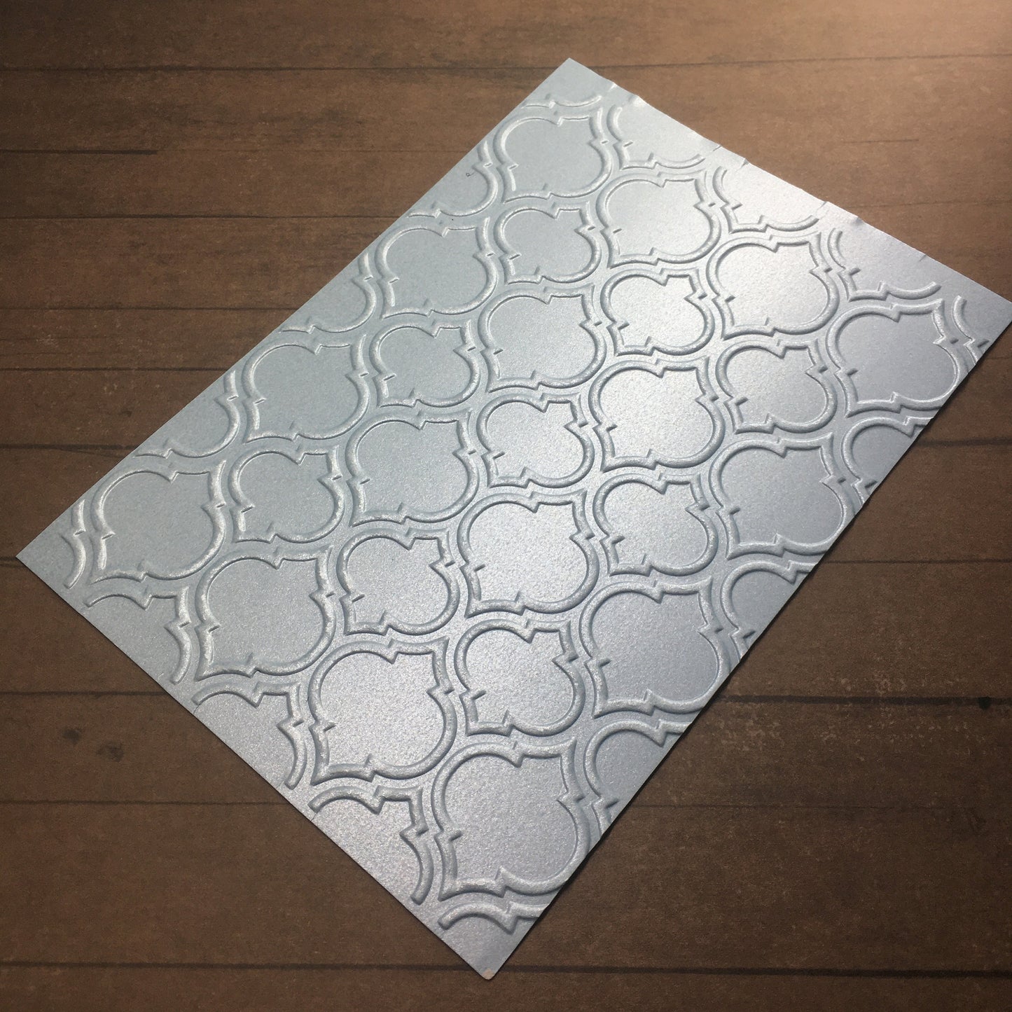 4 x Embossed Pearlised Floral Paper Cards – Components for Handmade Cards (10.5 x 14.5cm) – Pack E