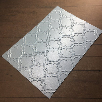 4 x Embossed Pearlised Floral Paper Cards – Components for Handmade Cards (10.5 x 14.5cm) – Pack E