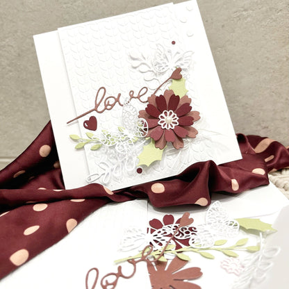 Handmade Wedding Card Making Kit – Embossed DIY Cards & Envelopes (6x6")