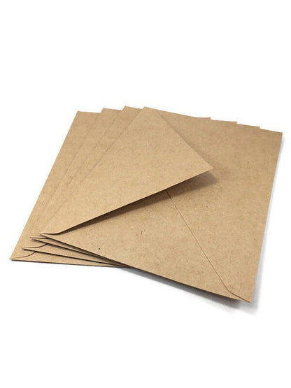 DIY Christmas Card Kit – Kraft Cards & Envelopes, Beginner Friendly (10.5 x 14.5cm)