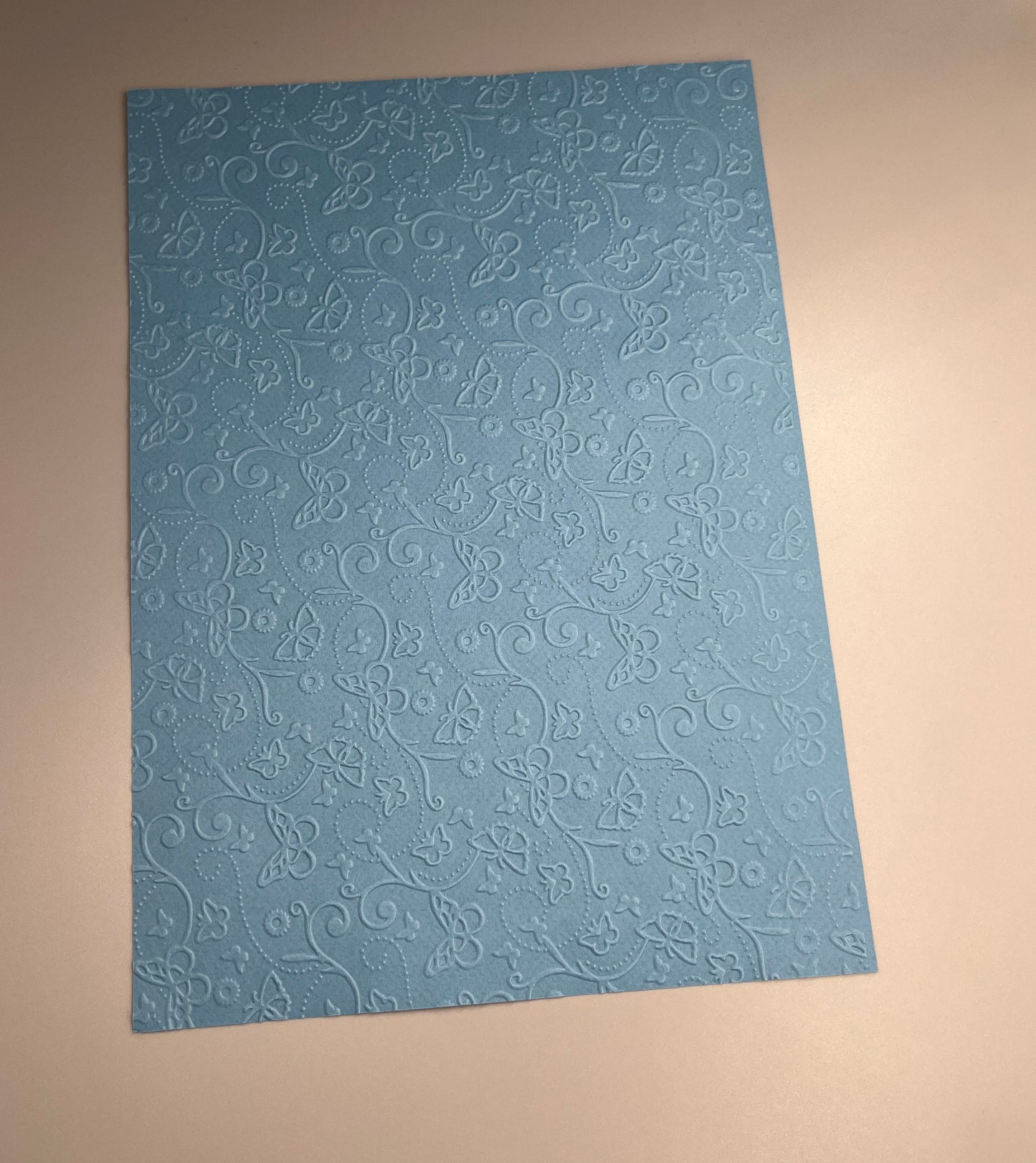 Embossed Butterfly Paper Cards – Components for Handmade Cards (Multiple Colours & Sizes)