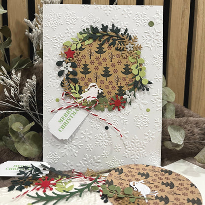 DIY Christmas Card Making Kit – Handmade Embossed Cards & Envelopes (5x7")