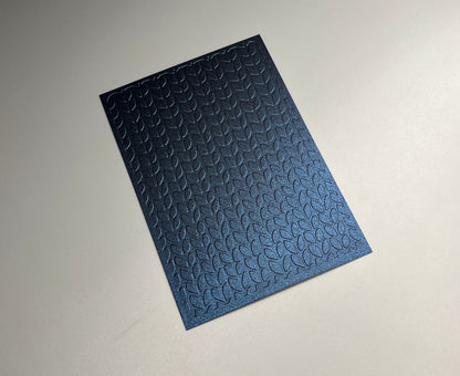 Embossed Knitted Pearlised Paper Cards – Components for Handmade Cards (10.5 x 14.5cm)