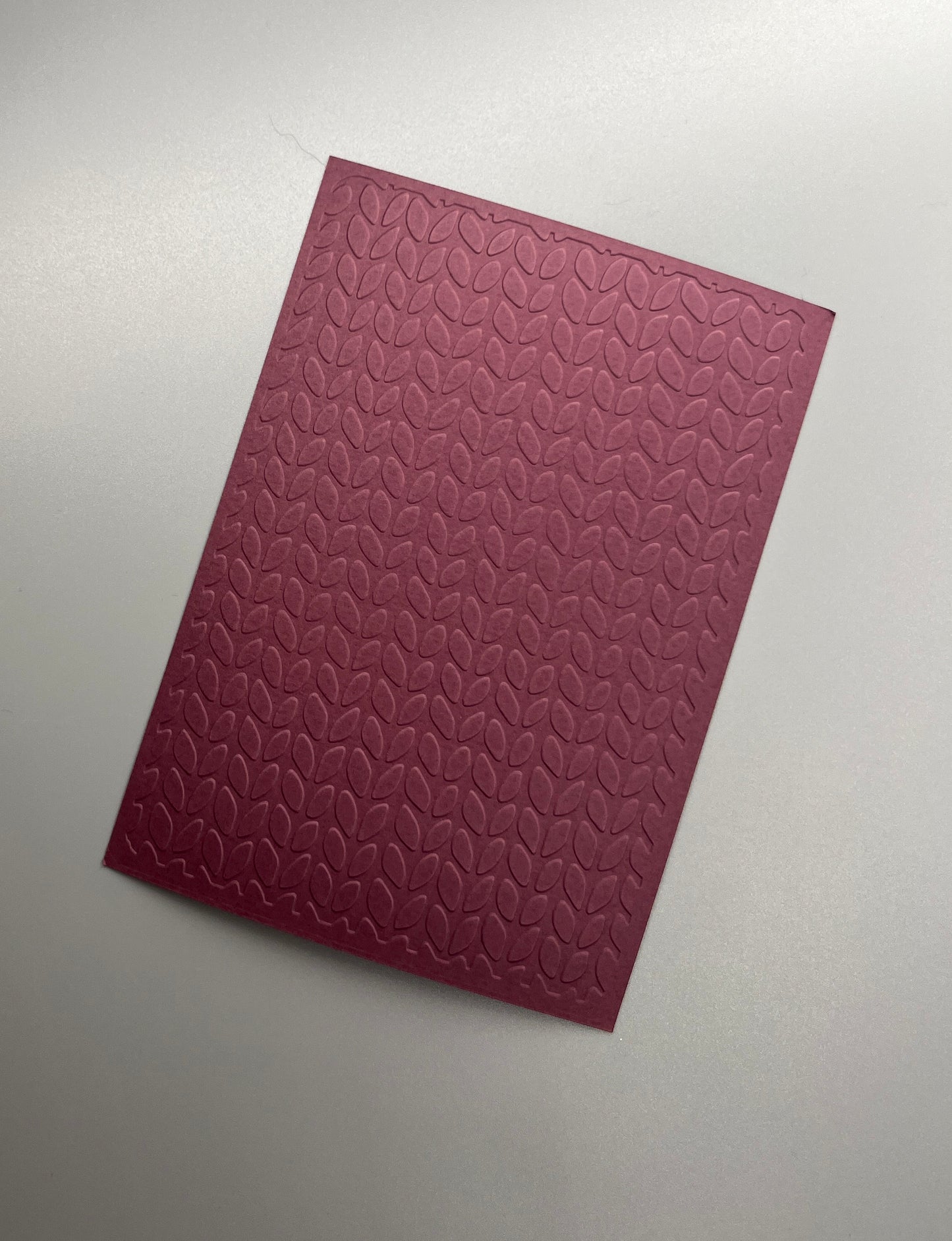 Embossed Knitted Paper Cards – Components for Handmade Cards (10.5 x 14.5cm)