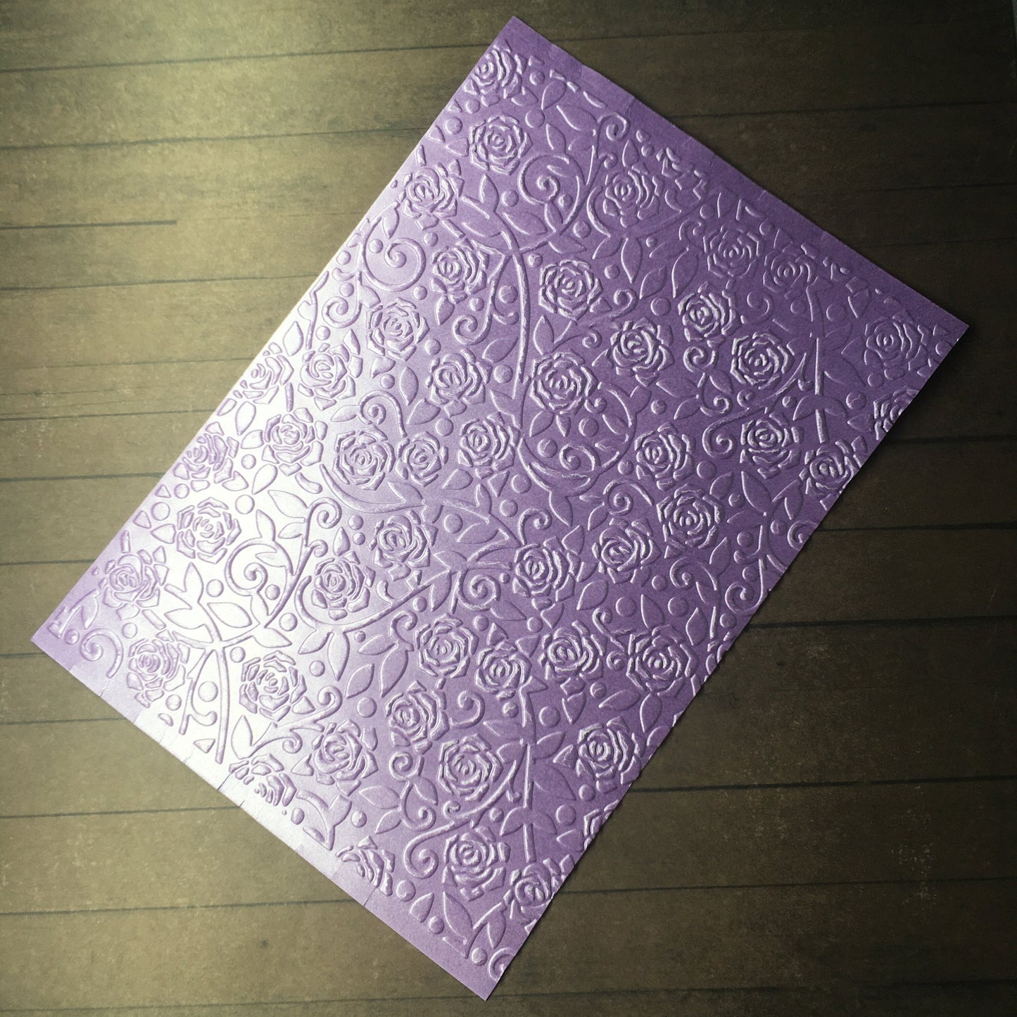 Embossed Pearlised Rose Paper Cards – For Cardmaking, Scrapbooking & Decoration