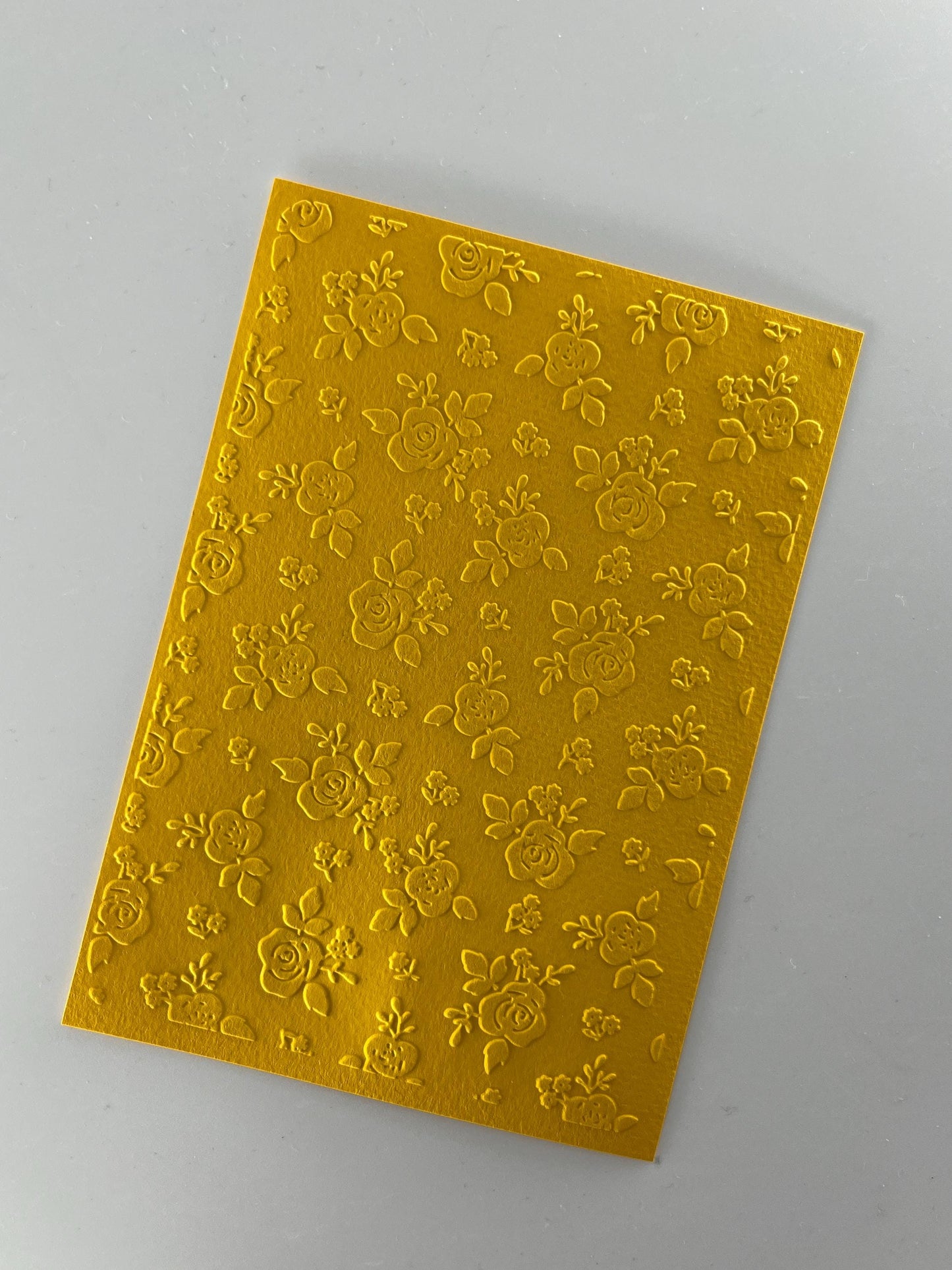 Embossed Rose Paper Cards – Components for Handmade Cards (10.5 x 14.5cm) – Pack B