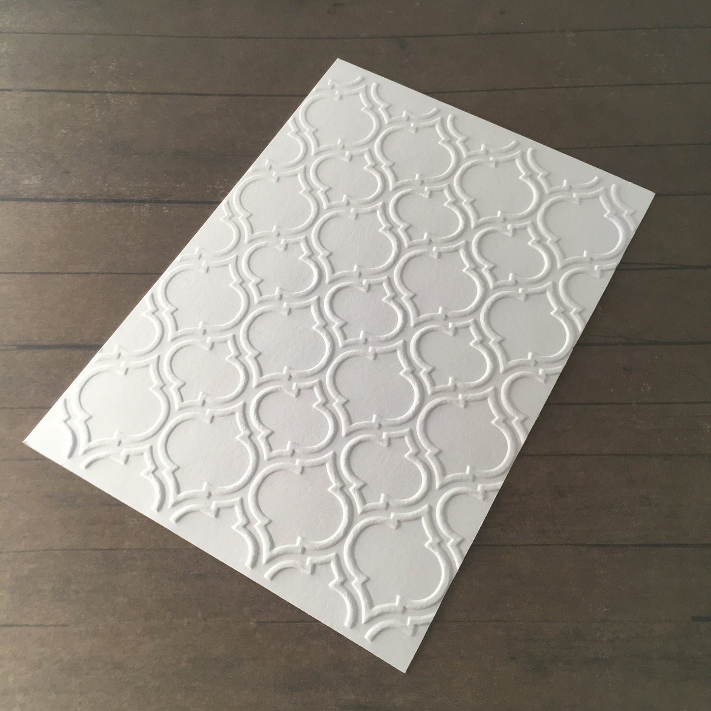 4 x Embossed Paper Cards – Components for Handmade Cards (10.5 x 14.5cm, Multiple Colours)