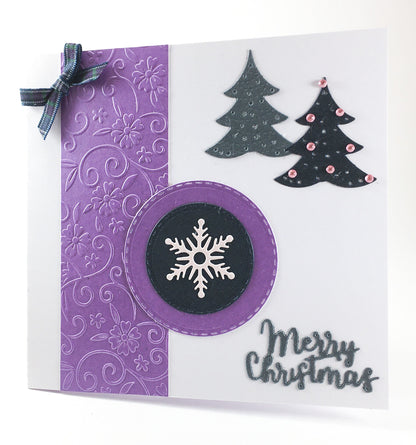 Handmade Christmas Card Kit – Makes 4 DIY Xmas Cards with Envelopes (14 x 15cm)