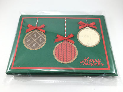 Christmas Card Making Kit – Handmade Embossed Holiday Cards with Envelopes (5x7") – Pack C