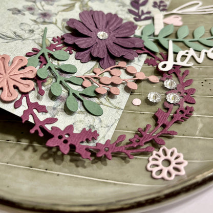 Handmade Floral Card Making Kit – DIY Embossed Cards & Envelopes (5x7")