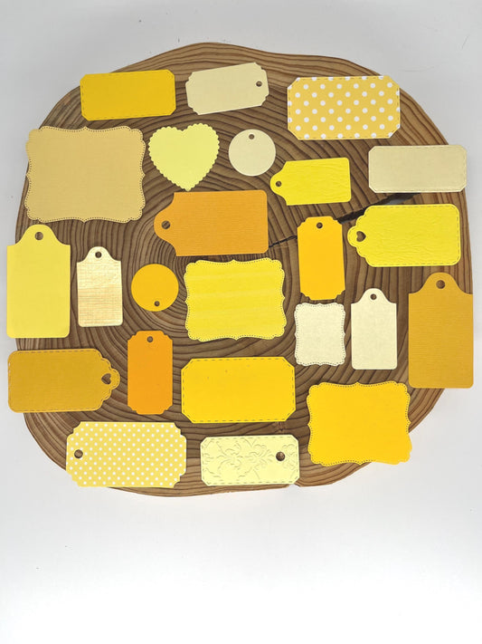 Assorted Paper Gift Tags – Pack of 20+ for Scrapbooking, Gifting & Branding