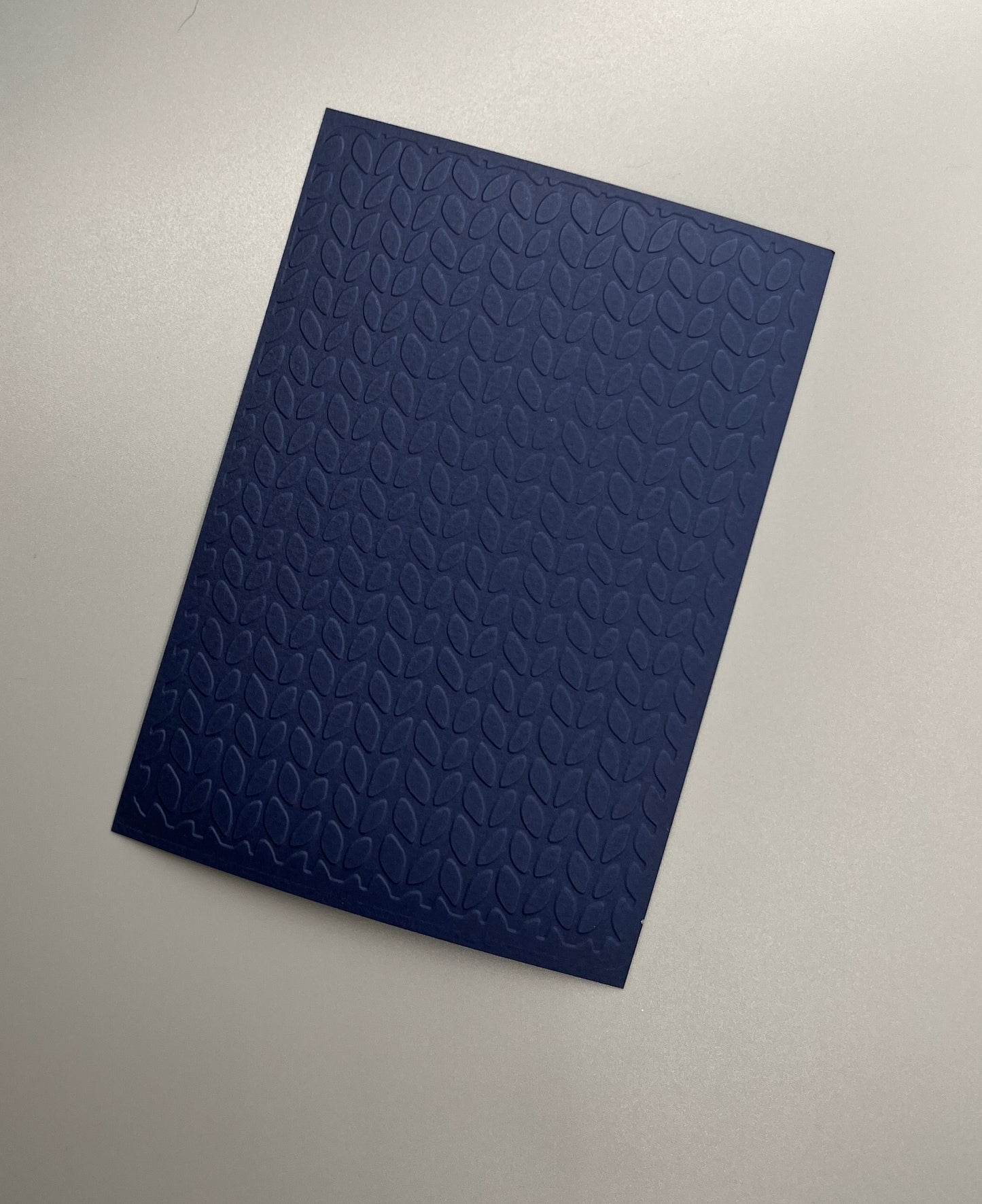 Embossed Knitted Paper Cards – Components for Handmade Cards (10.5 x 14.5cm)