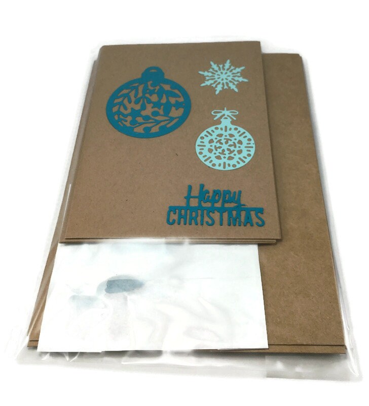 DIY Christmas Card Kit – Kraft Cards & Envelopes, Beginner Friendly (10.5 x 14.5cm)