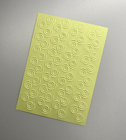 Embossed Circle Paper Cards – Components for Handmade Cards (10.5 x 14.5cm)