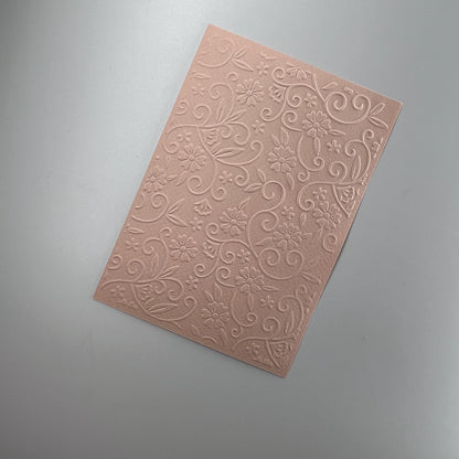 Embossed Flower Paper Cards – Components for Handmade Cards (10.5 x 14.5cm)