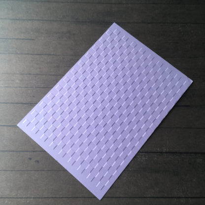 4 x Embossed Checked Paper Cards – Components for Handmade Cards (10.5 x 14.5cm)