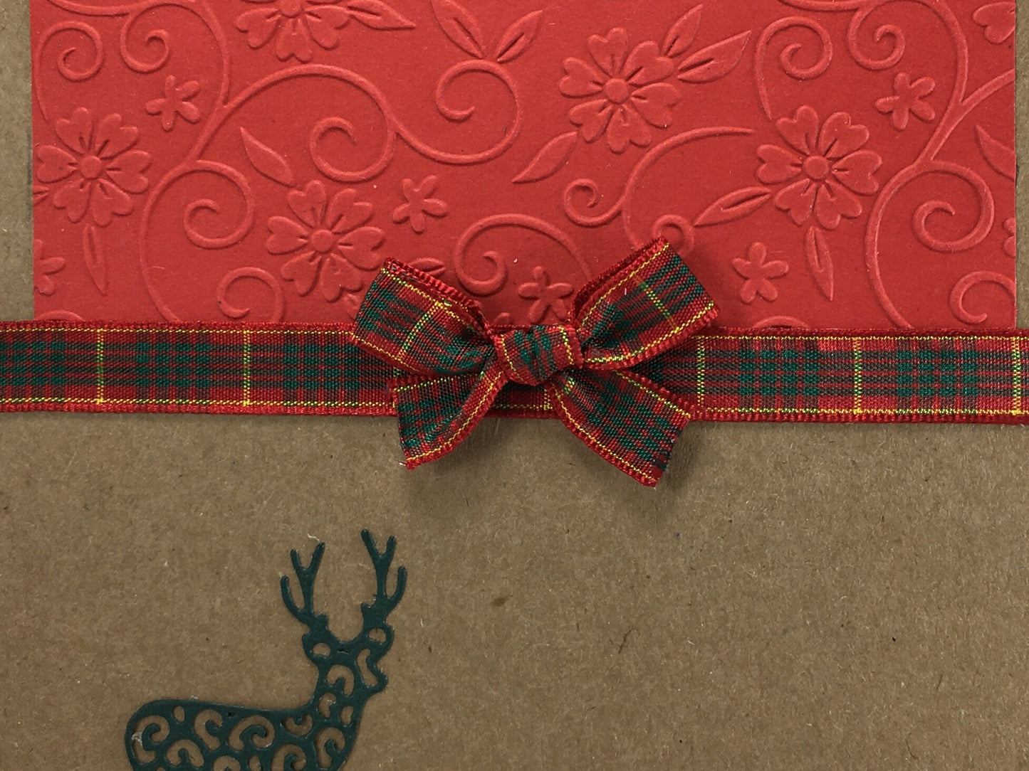 Handmade Christmas Card Kit – Kraft Cards with Envelopes, Makes 4 Cards (5x7")
