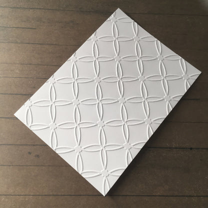 Embossed Paper Card – Component for Handmade Cards (Multiple Sizes & Colours)