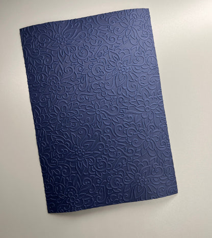 Embossed Flower Paper Cards – Components for Handmade Cards (Multiple Colours & Sizes) – Pack B